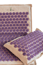 Load image into Gallery viewer, Mat and Acupressure Bundle Purple - Green Yoga Project