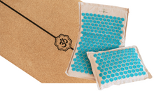 Load image into Gallery viewer, Yoga Mat and Acupressure Set Bundle Blue - Green Yoga Project